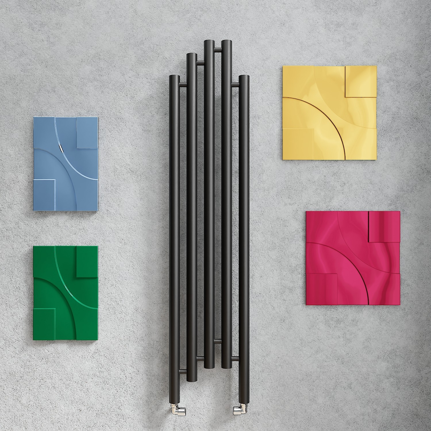 Imers Eten grzejnik łazienkowy dekoracyjny 166x37 cm biały G00737016602