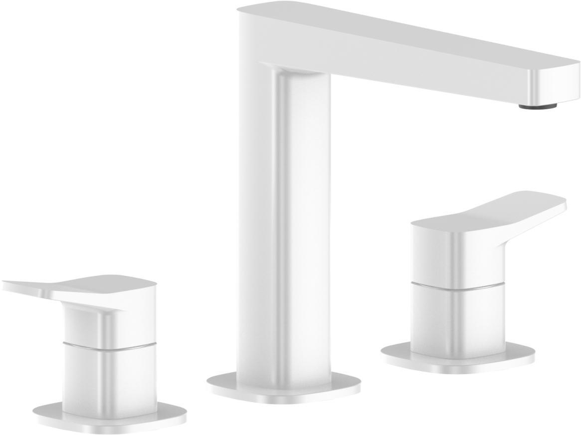 KFA Armatura Malaga White bateria umywalkowa stojąca biała 4522-221-44