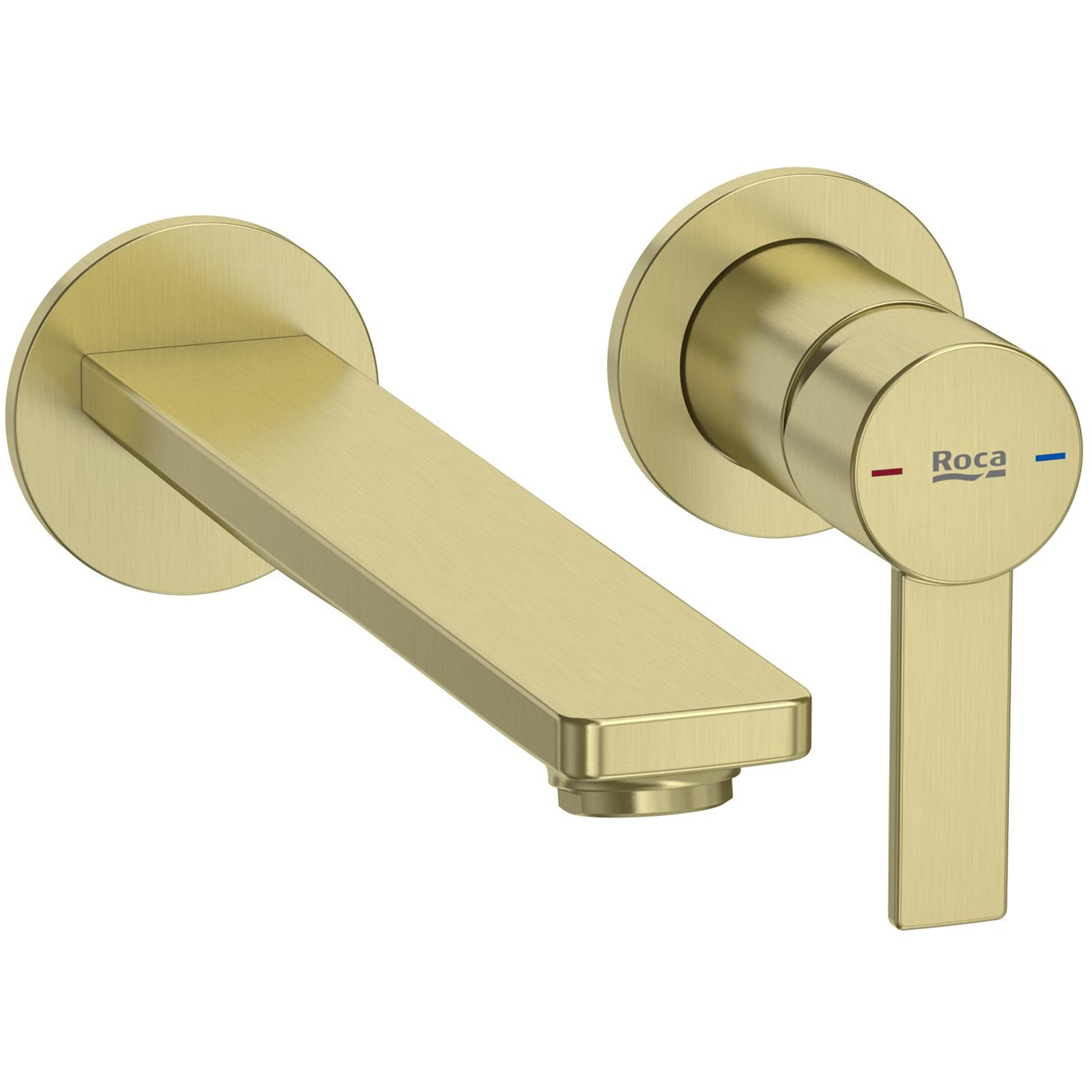 Roca Targa bateria umywalkowa podtynkowa Brushed Gold A5A355FVA0