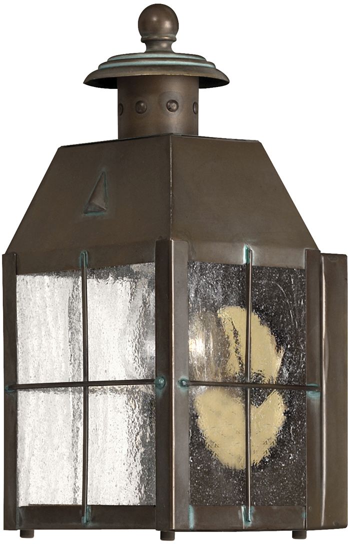 Quintiesse Nantucket kinkiet zewnętrzny 1x60 W postarzany mosiądz QN-NANTUCKET-XS-AS