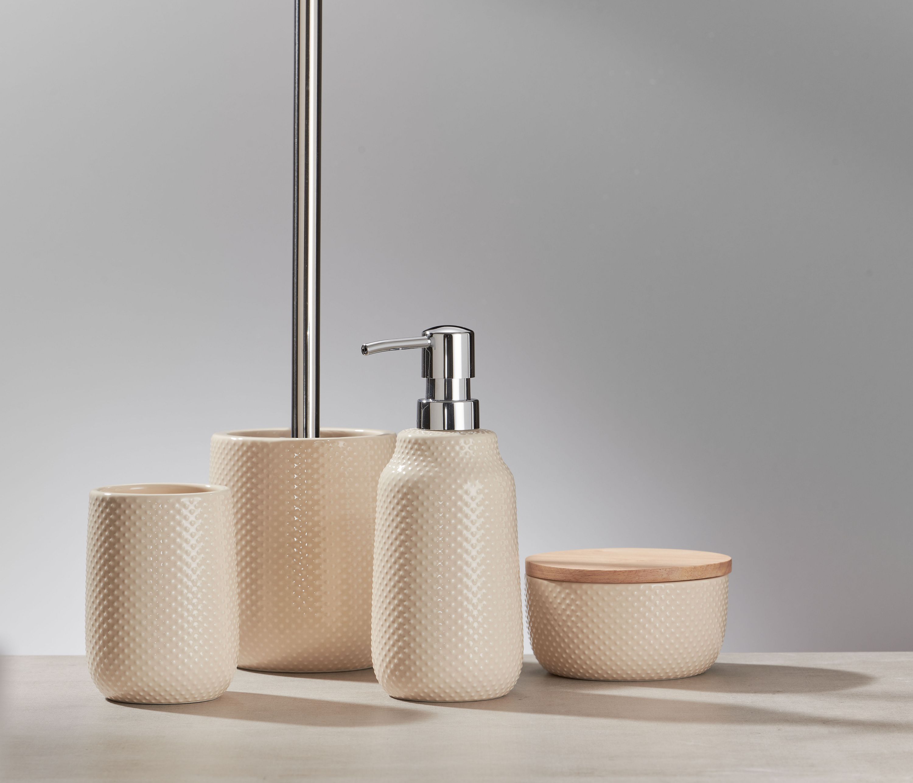 Kleine Wolke Dotty dozownik do mydła 400 ml stojący beżowy 8030226854 - Wysyłka w 24h