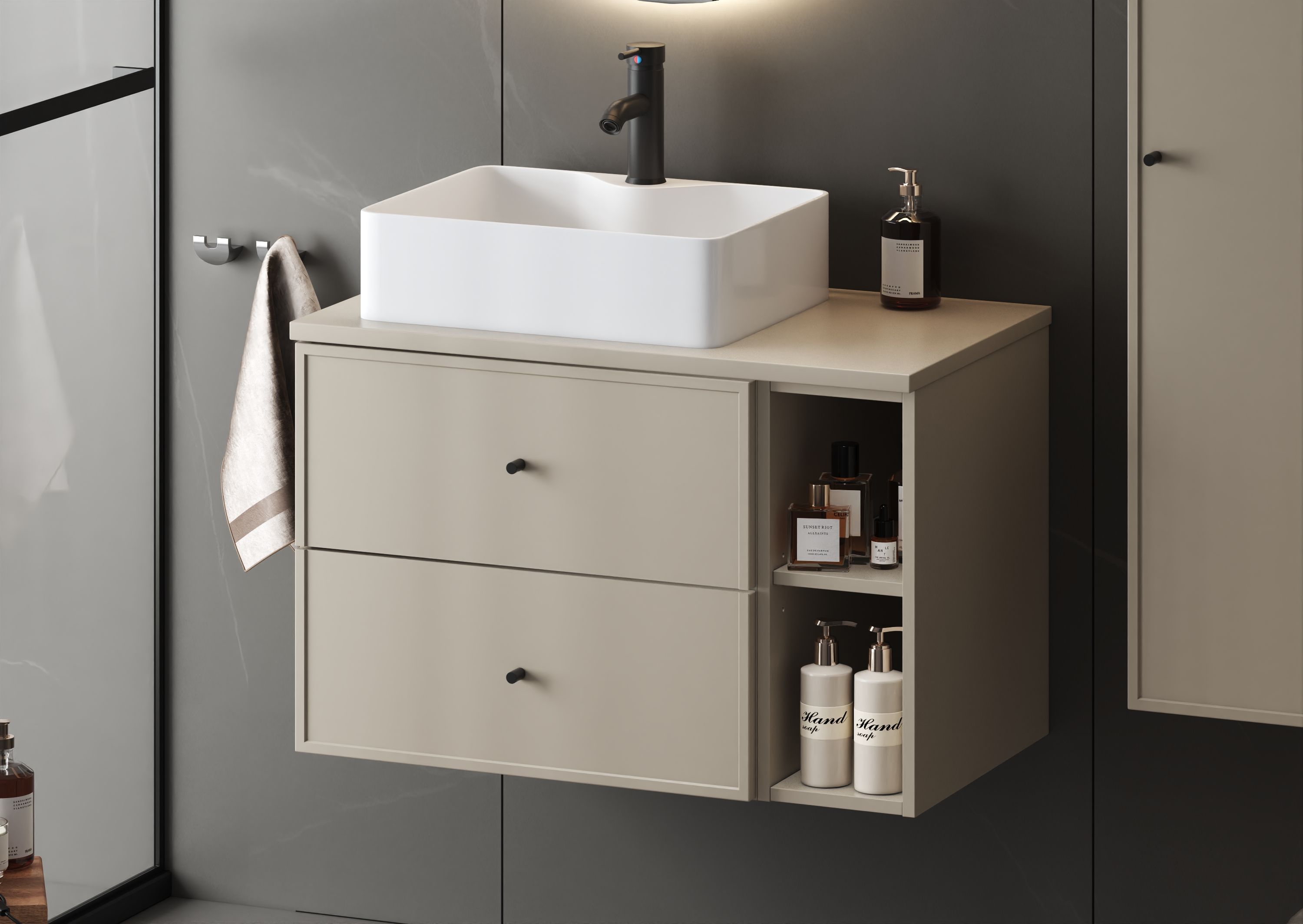 Megstyl szafka 20x50 cm kaszmir 2061