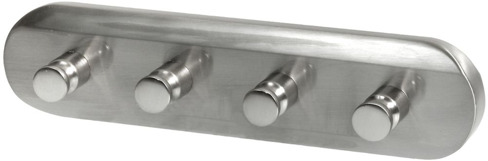 Bisk Virginia wieszak 4-hakowy satyn/nikiel 72142