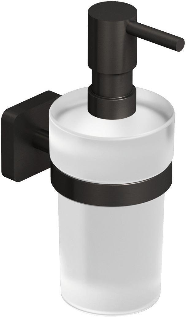 Kludi Vela S dozownik do mydła 150 ml czarny szczotkowany 25976N2