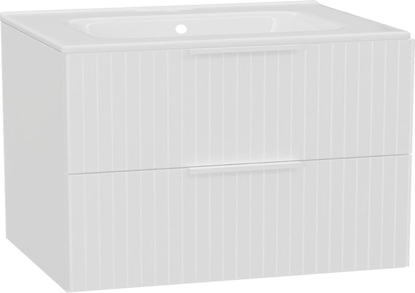 Excellent Tuto 2.0 front szafki 80x2x24.6 cm podumywalkowa wisząca biały połysk MLEX.2151.800.03.WH