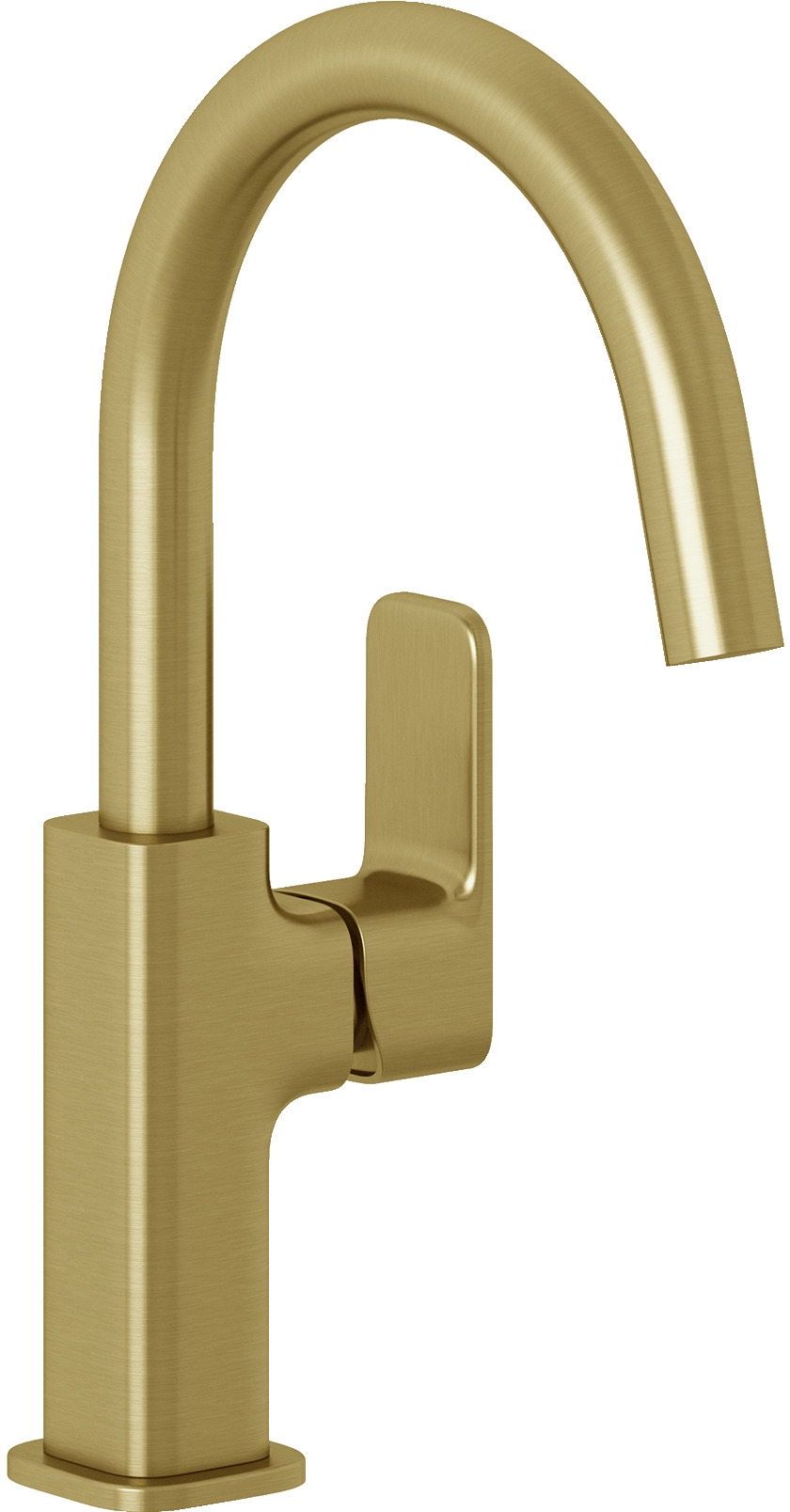 Kludi Renon bateria umywalkowa stojąca złoty szczotkowany 42028N075