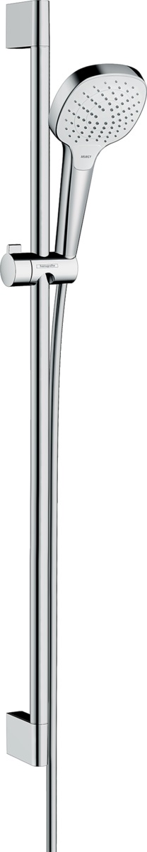 Hansgrohe Croma Select E EcoSmart zestaw prysznicowy ścienny biały/chrom 26593400