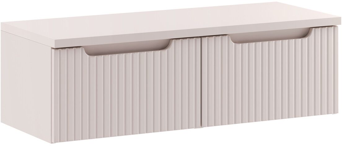 Zestaw Comad Nova Cashmere szafki 50 cm podumywalkowe wiszące z blatem 100 cm kaszmir SET-NOC B CASHMERE 100CM 1S