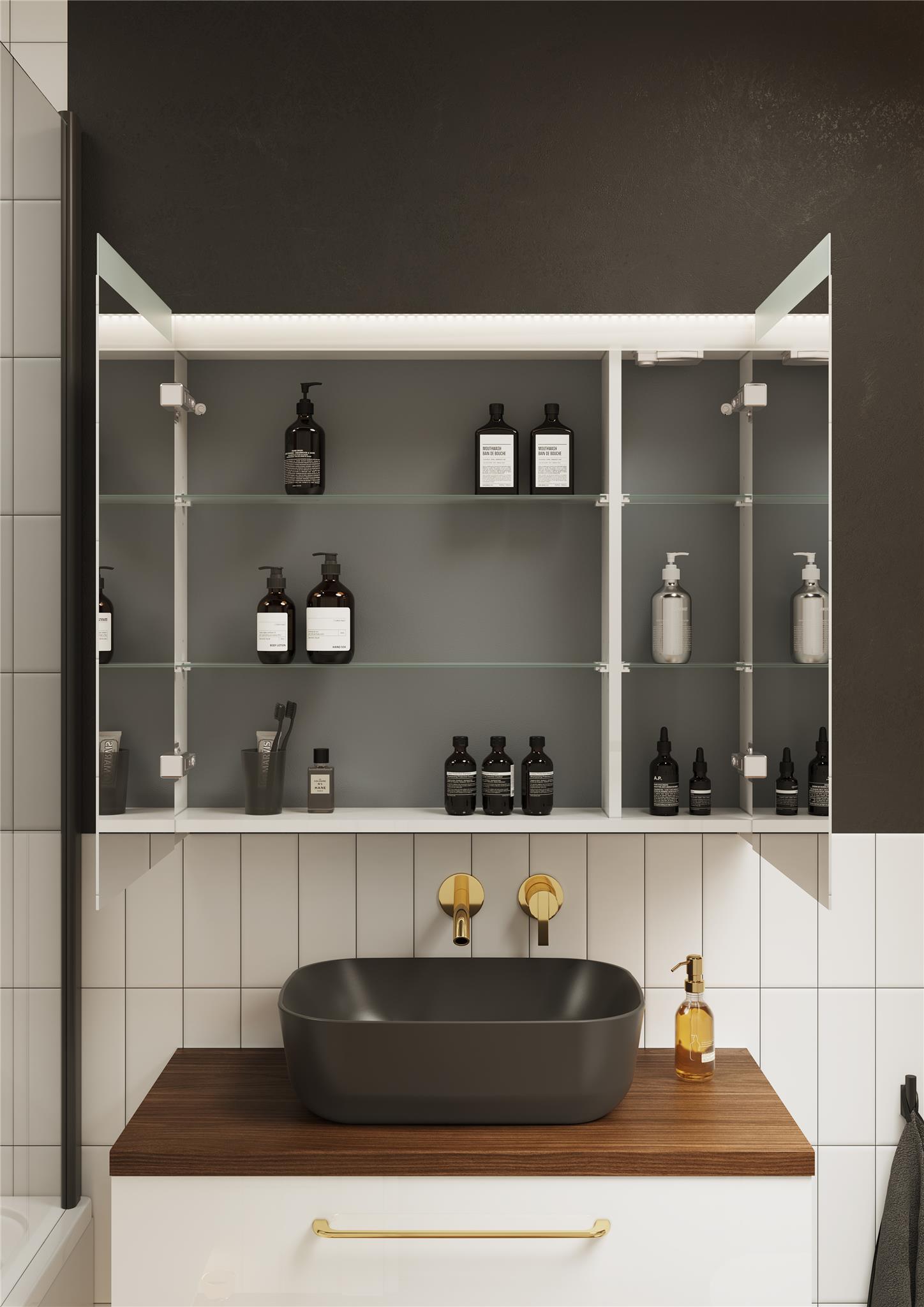 Elita Organic uchwyt do szafki złoty połysk RE120320055570