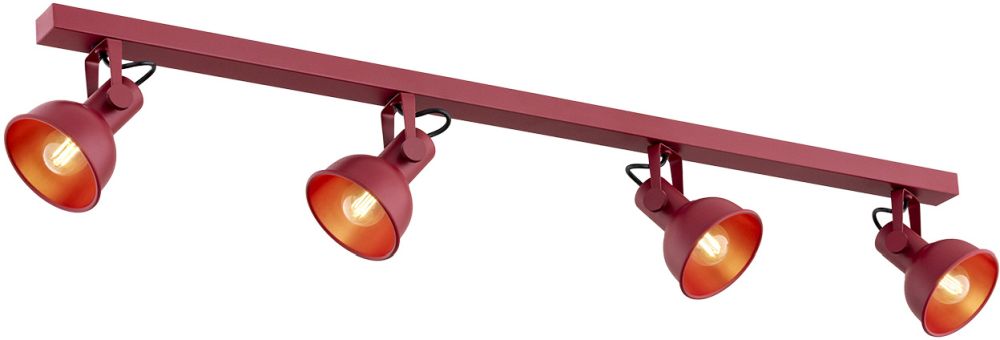 Argon Lenora lampa podsufitowa 4x7W czerwony 1818