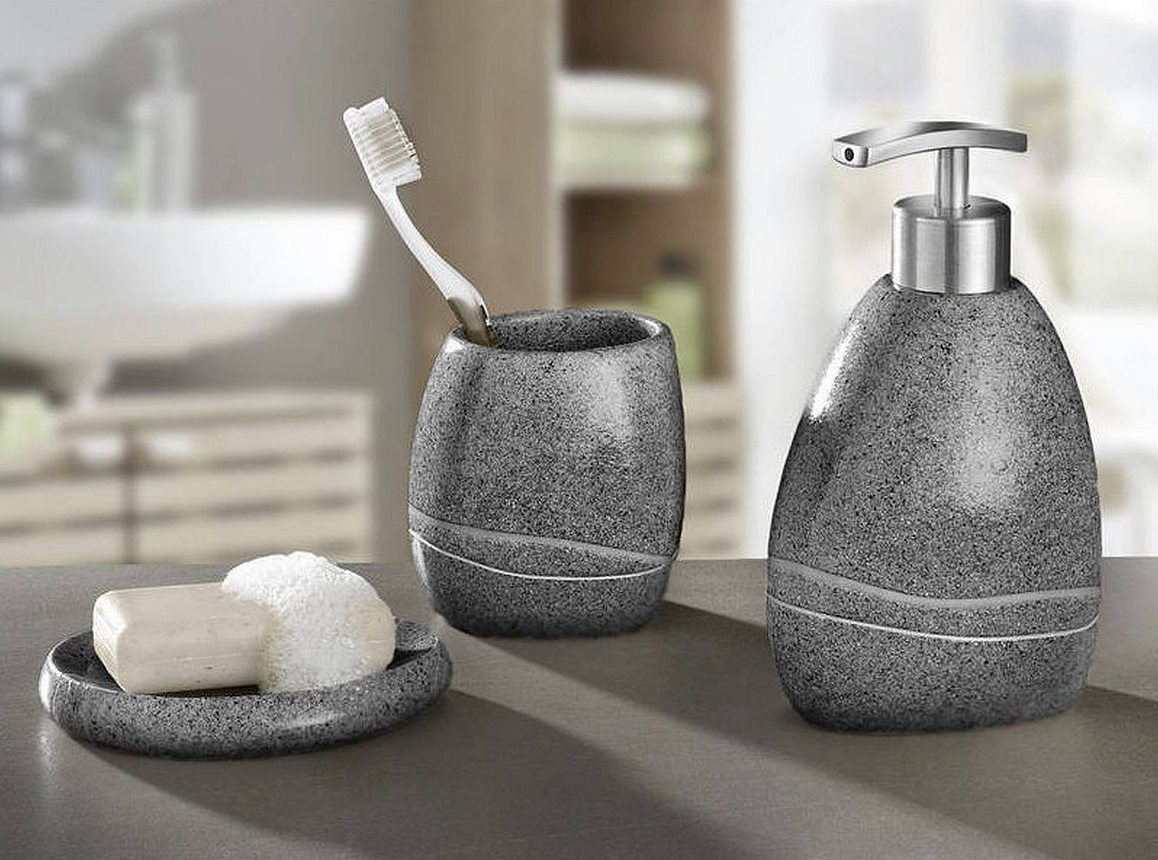 Kleine Wolke Stones dozownik do mydła 300 ml szary 5080912854