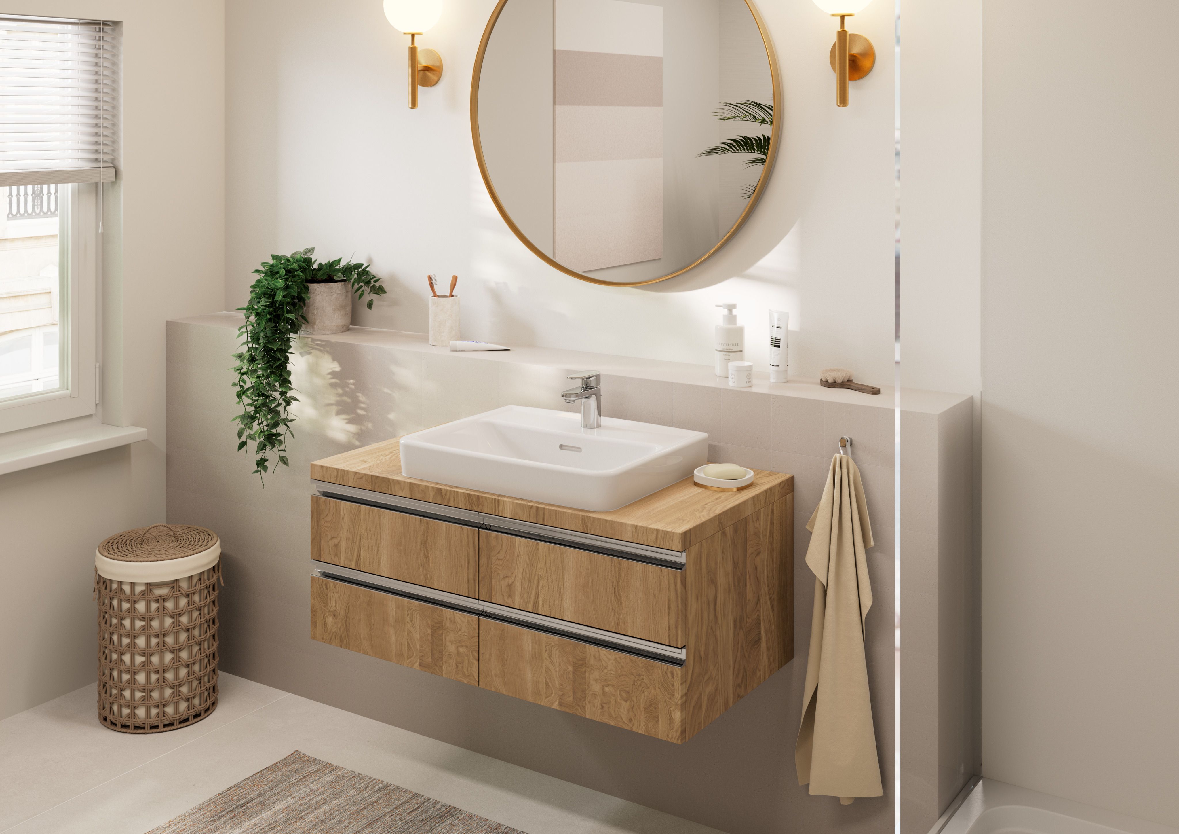 Hansgrohe Vernis Blend bateria umywalkowa stojąca chrom 71584000