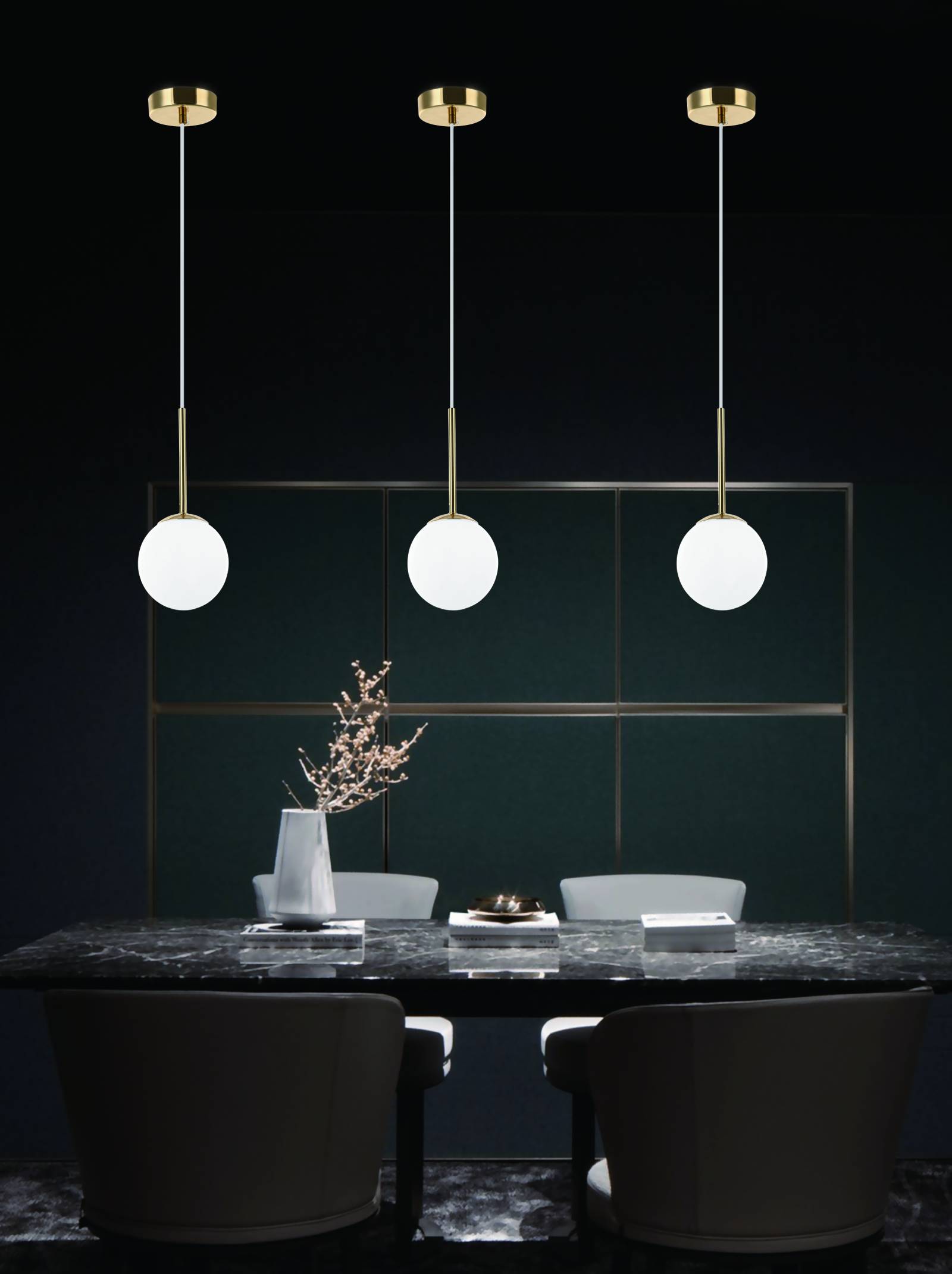 Open Design (Orlicki Design) Bao lampa wisząca 1x8 W biała-złota OR80087 - Wysyłka w 24h