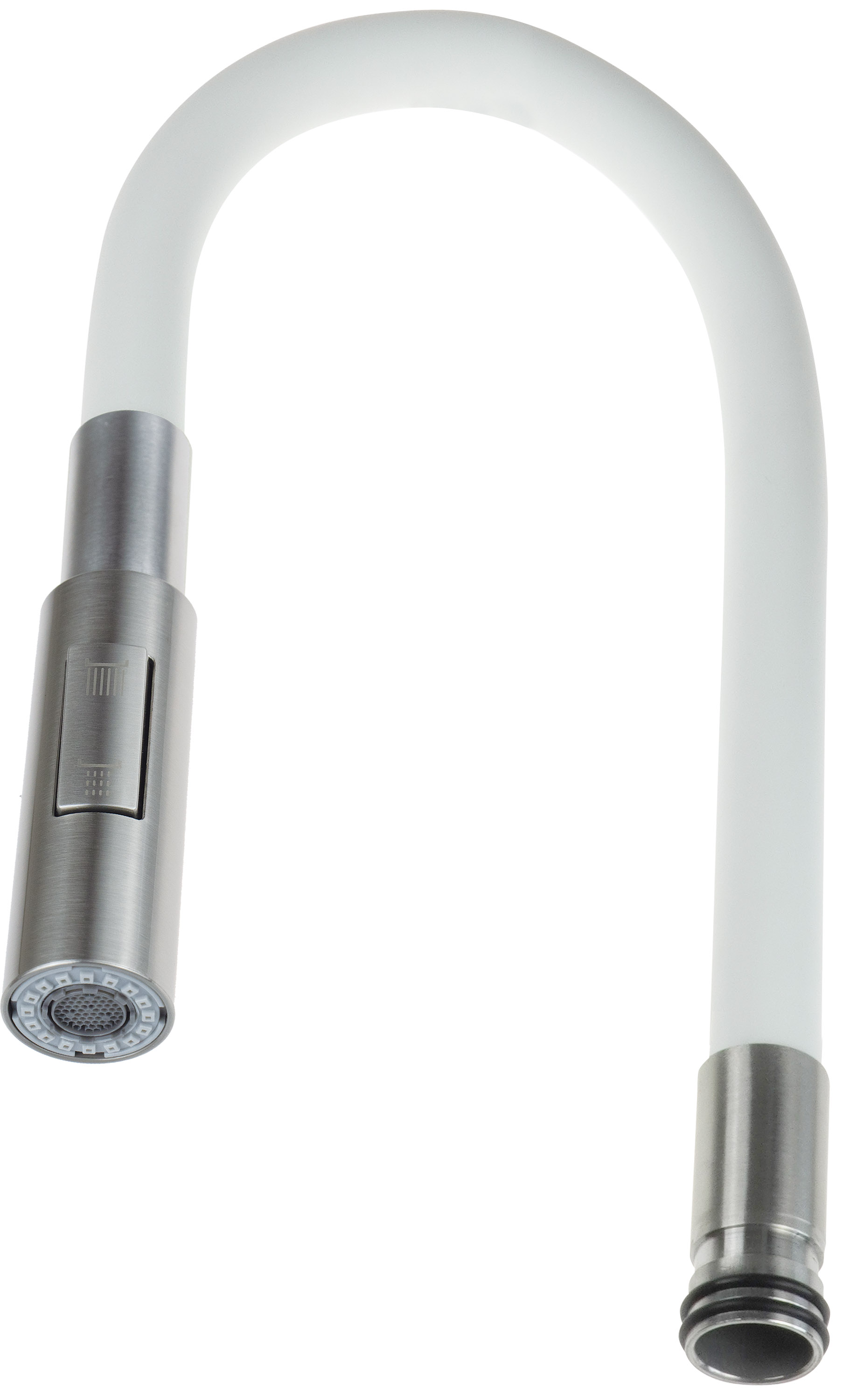 Deante Luno wylewka do baterii biała ABA_W74W