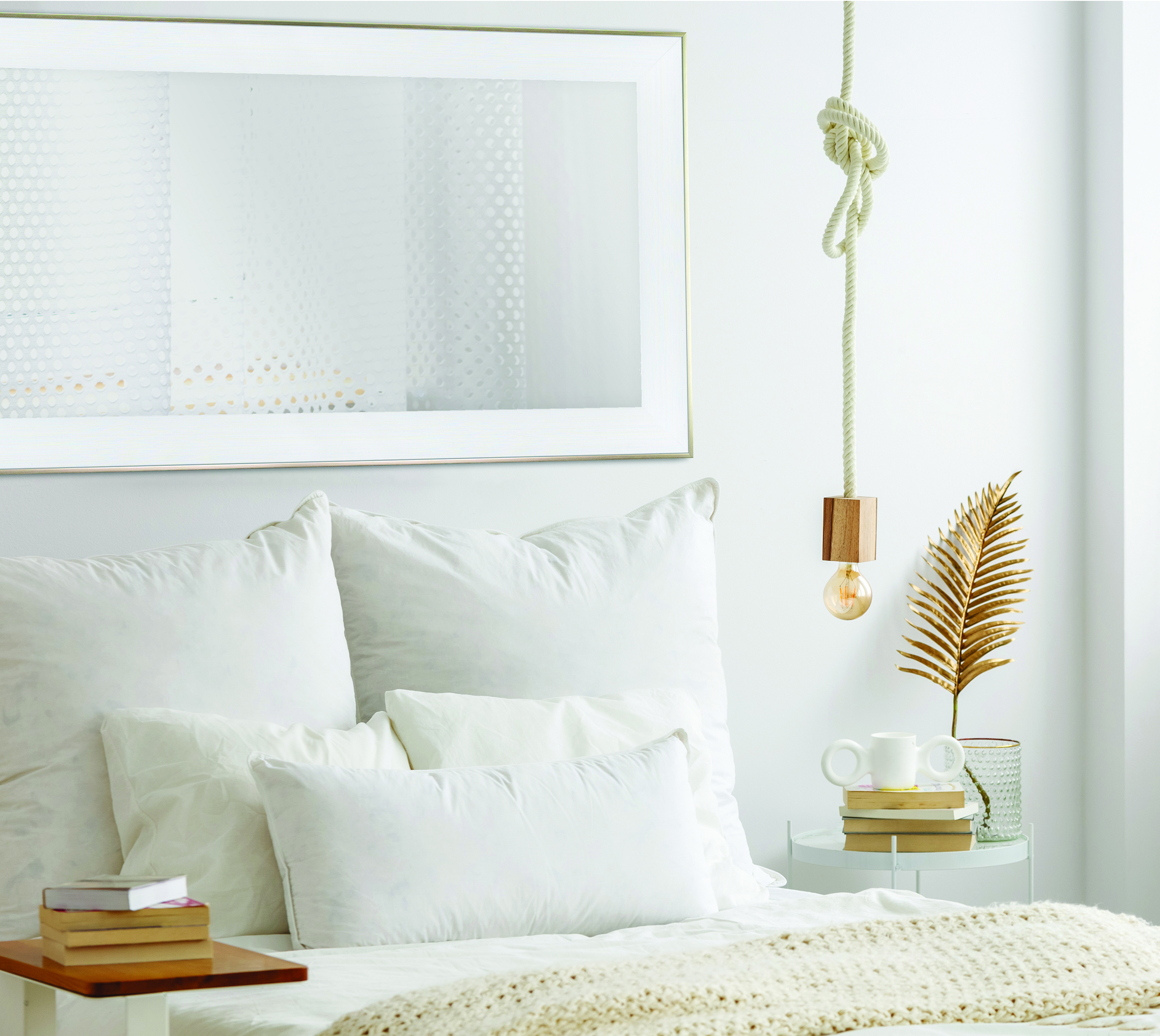 Ars Longa Bari lustro 84x64 cm prostokątne białe BARI5070-B