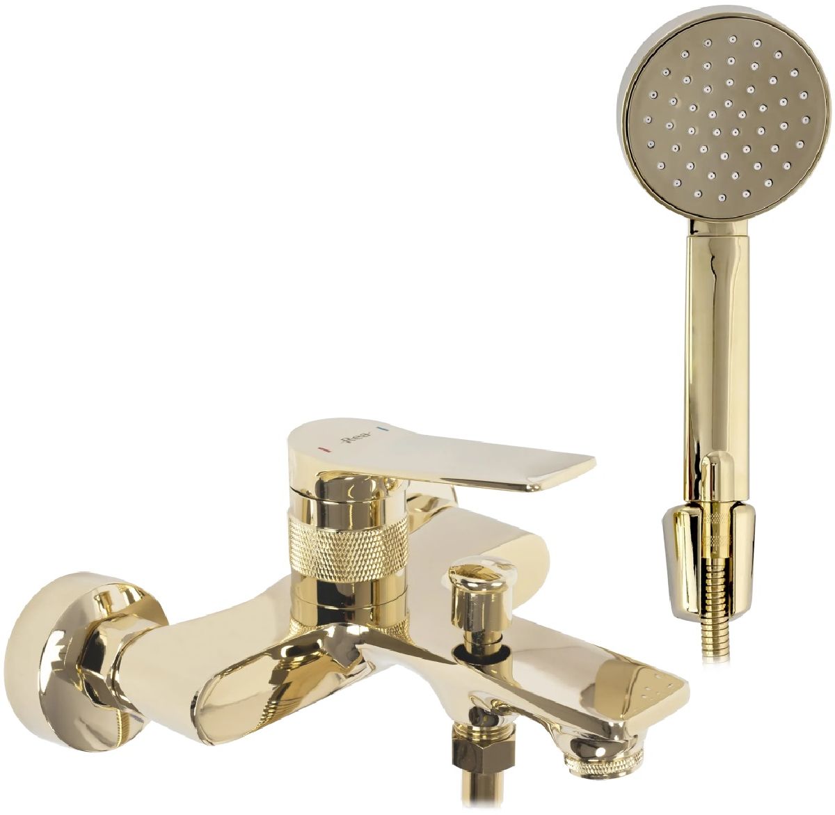 Rea Viral bateria wannowo-prysznicowa ścienna złota REA-B2024