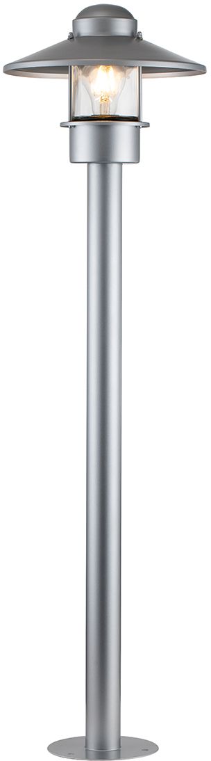 Elstead Lighting Klampenborg lampa stojąca zewnętrzna 1x60 W srebrna KLAMPENBORG-BOL-SIL