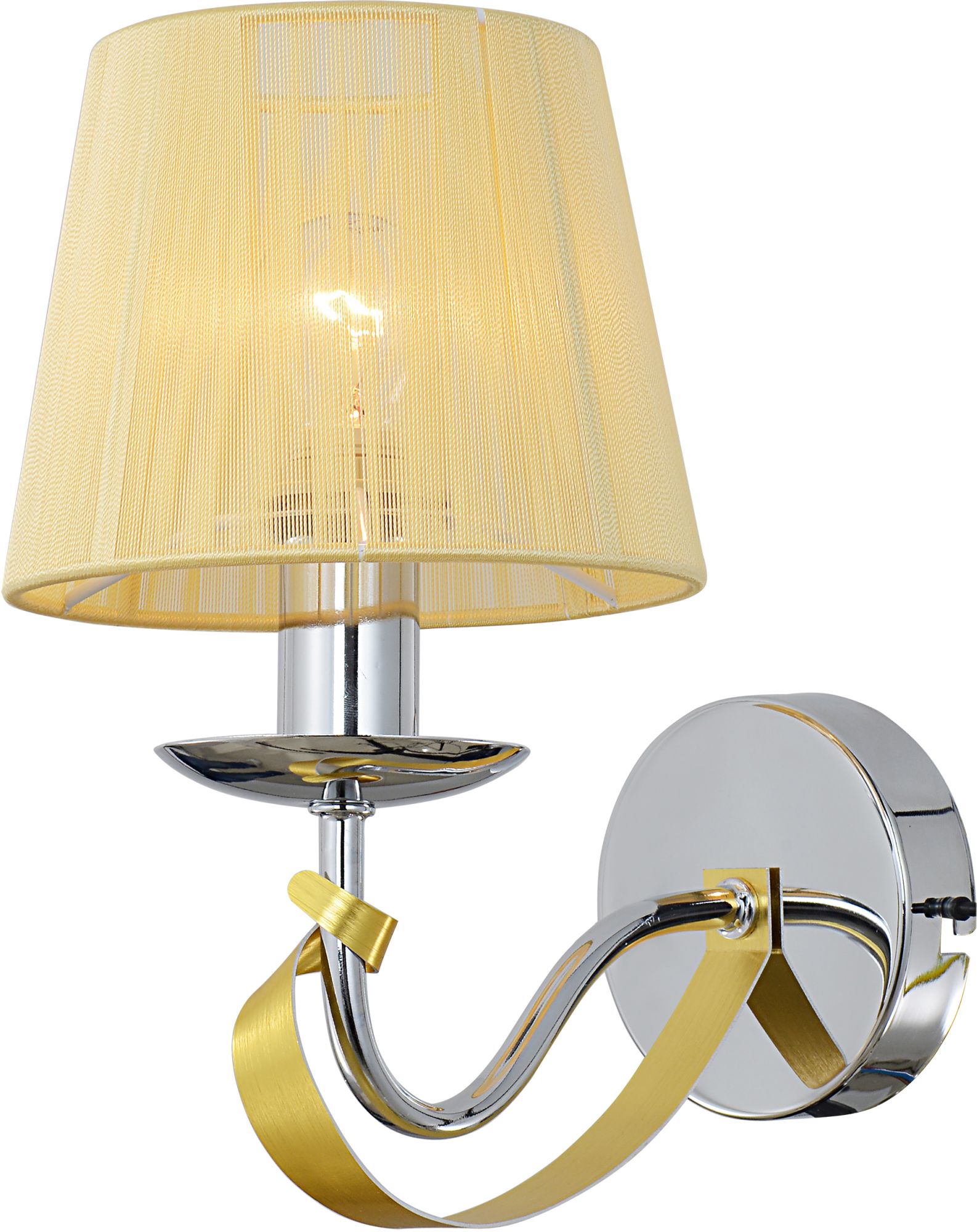 Candellux Diva kinkiet 1x40W chrom/złoty 21-55040