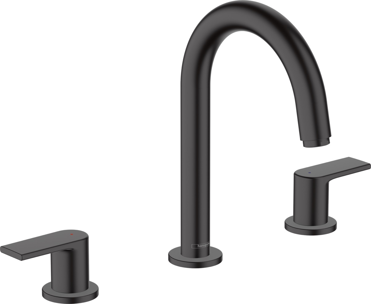 Hansgrohe Vernis Shape bateria umywalkowa 3-otworowa EcoSmart czarny mat 71563670