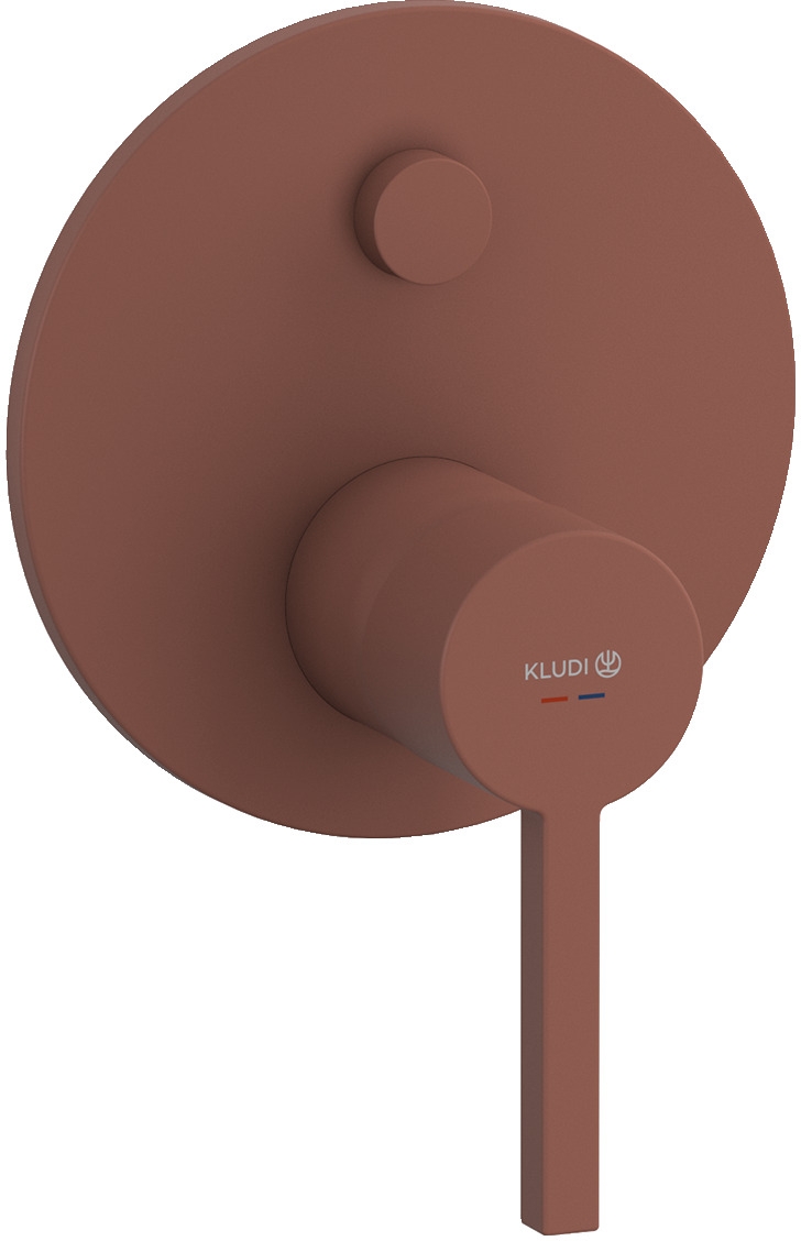 Kludi Nova Fonte Puristic bateria wannowo-prysznicowa podtynkowa koralowy mat 20759O515