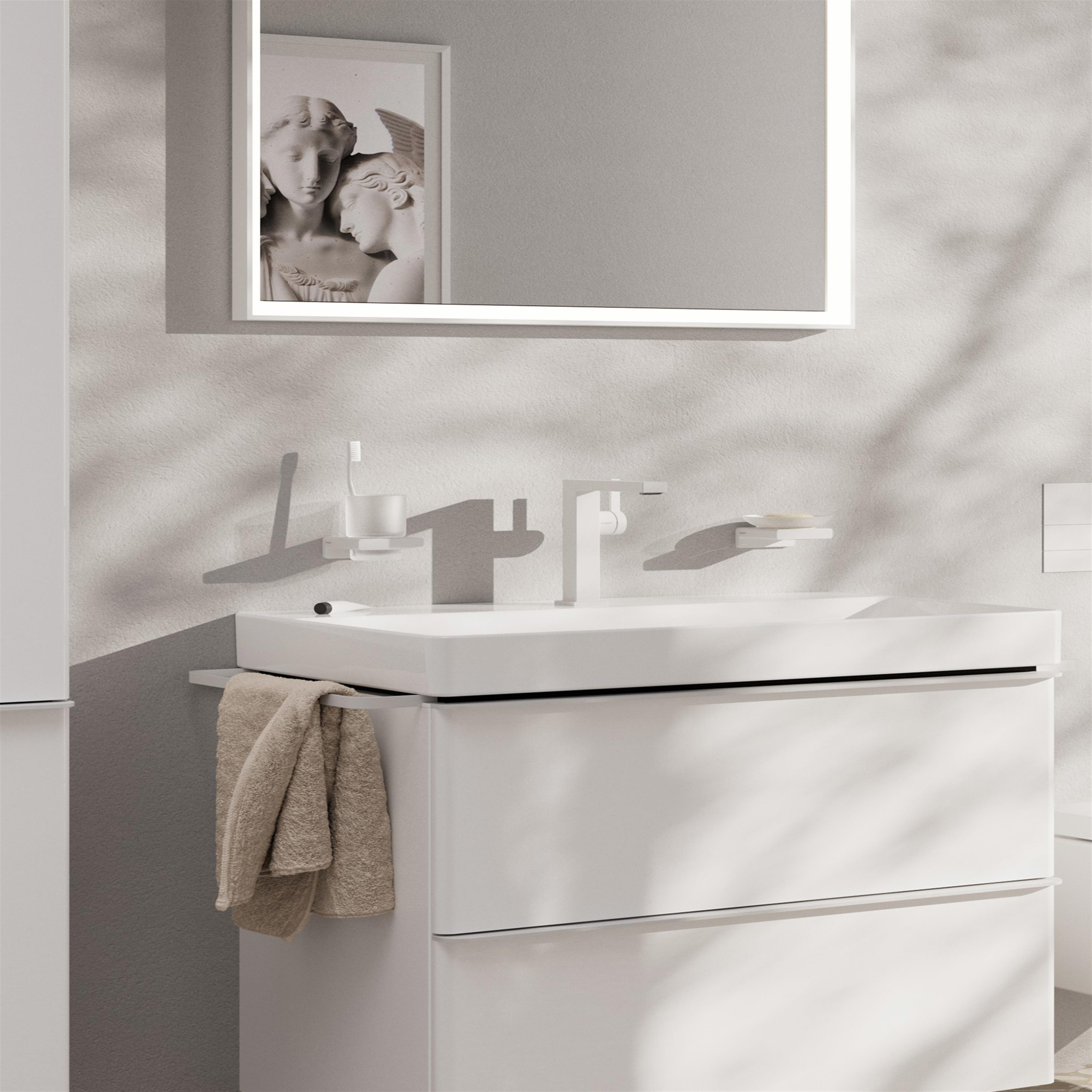 Hansgrohe Tecturis E bateria umywalkowa stojąca biała 73041700