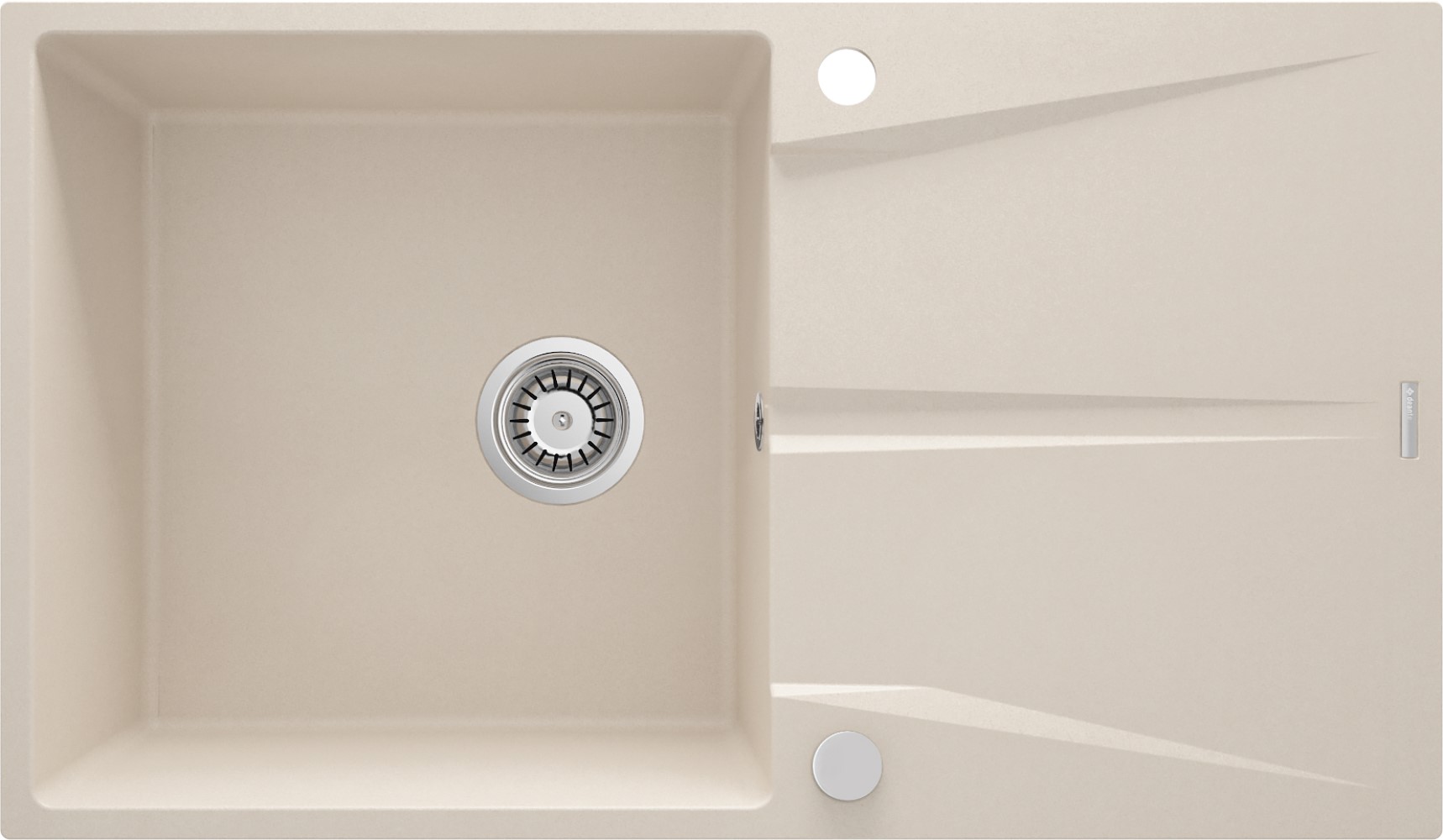 Deante Corio zlewozmywak granitowy 86x50 cm beżowy ZRC_511A - Wysyłka w 24h