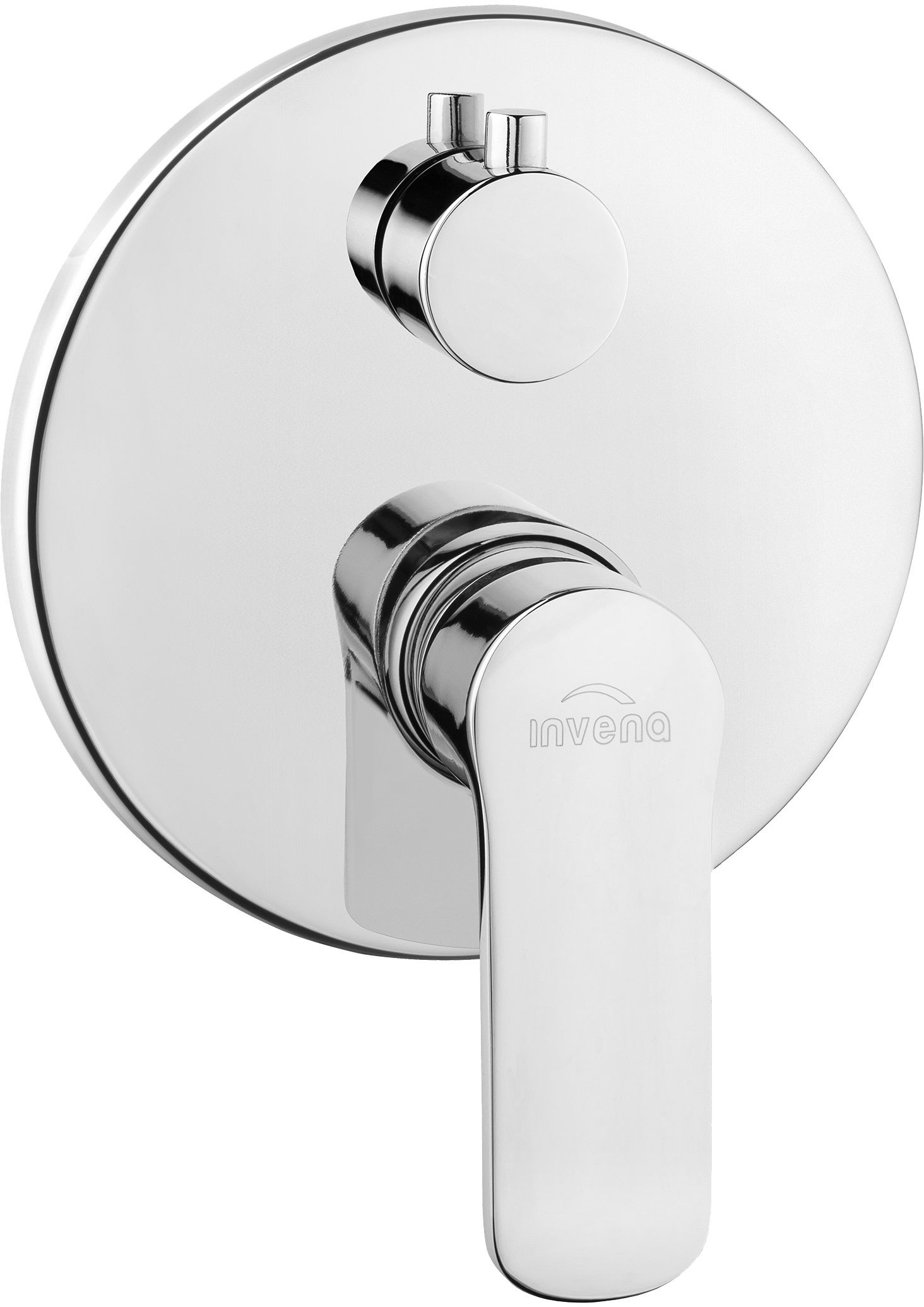 Invena Siros bateria wannowo-prysznicowa podtynkowa chrom BP-90-CO2