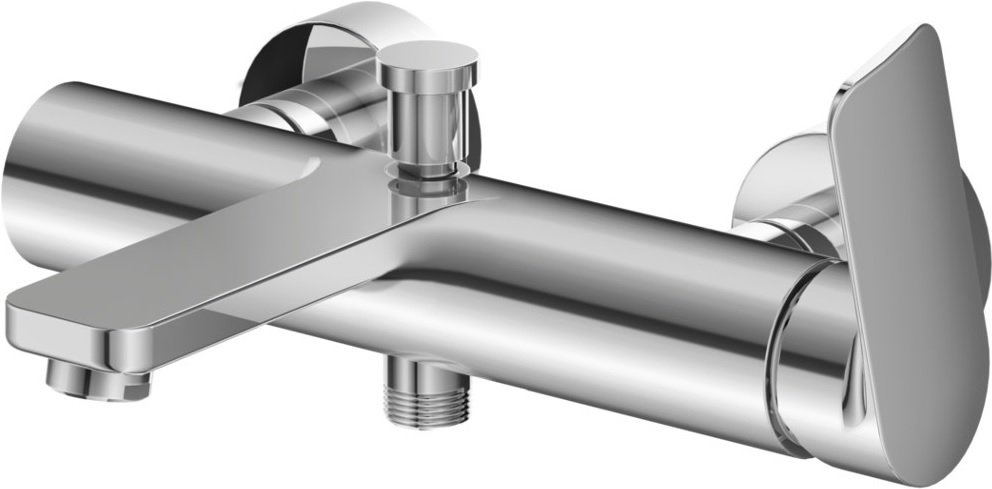 Kohlman Texen bateria wannowo-prysznicowa ścienna chrom QW110T