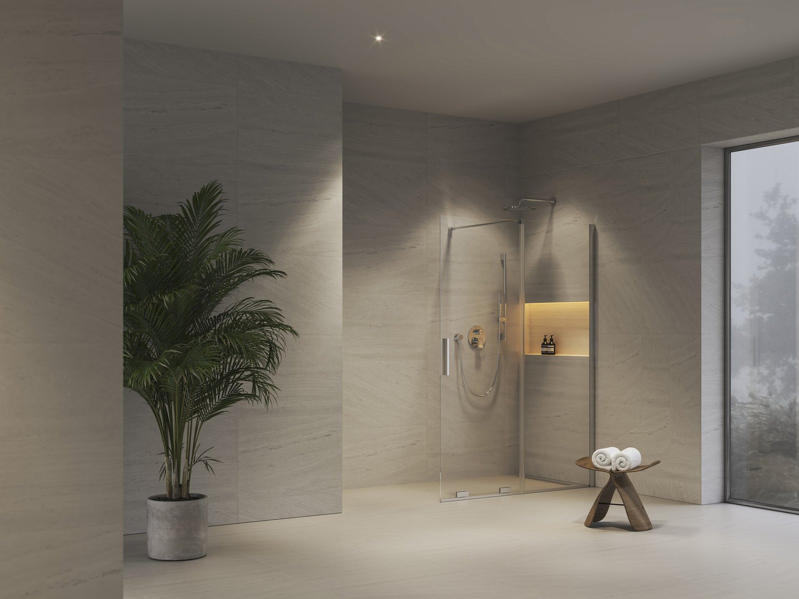 Ravak Roll ścianka prysznicowa walk-in 110 cm chrom połysk/szkło przezroczyste X9WVD0C00Z1