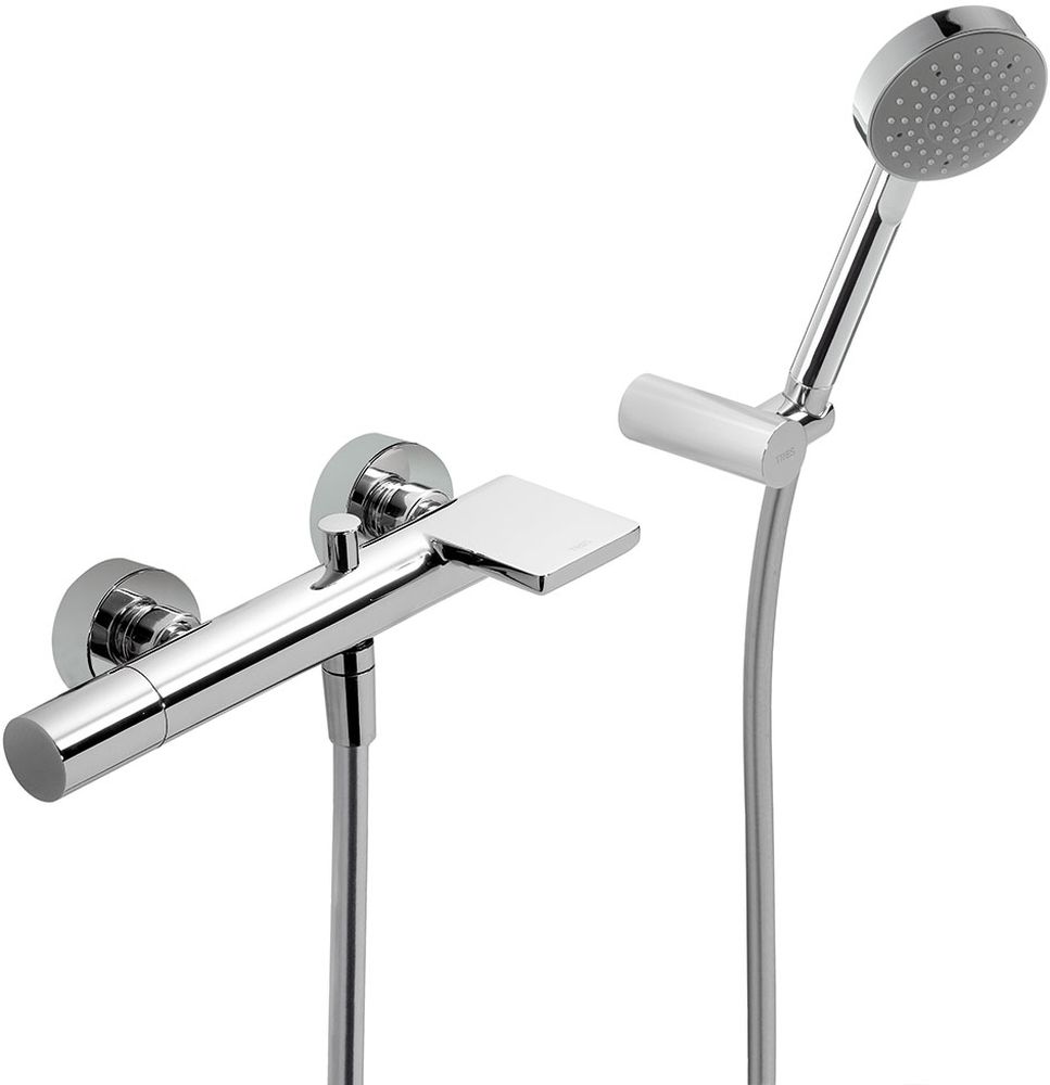 Tres Max bateria wannowo-prysznicowa ścienna chrom 061.170.01