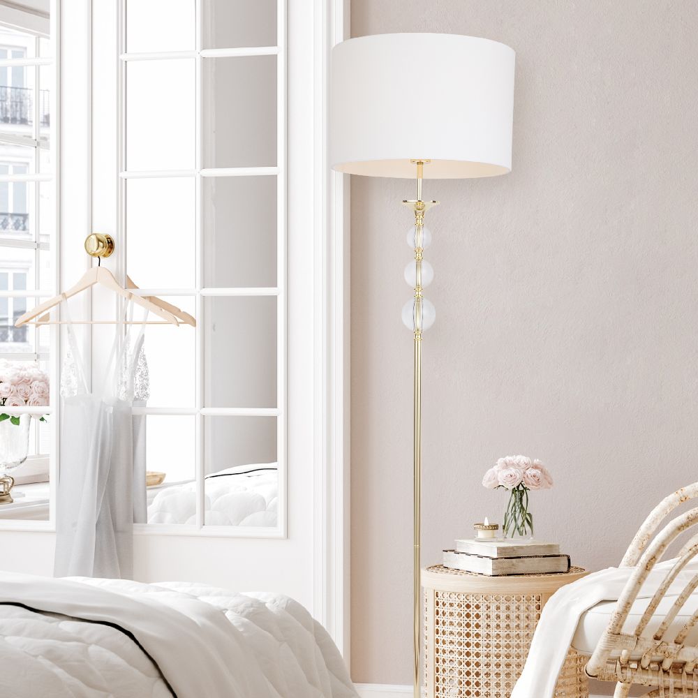 Zuma Line Rea lampa stojąca 1x60 W złota RLL93163-1GW