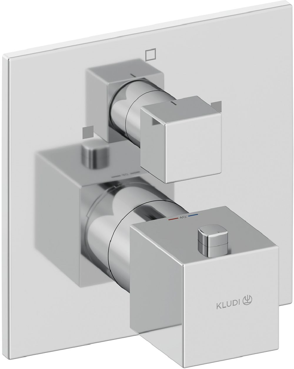 Kludi Decus bateria wannowo-prysznicowa podtynkowa termostatyczna chrom 548100575