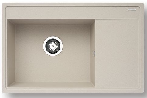 Pyramis Camea zlewozmywak granitowy 79x50 cm beżowy 070074201