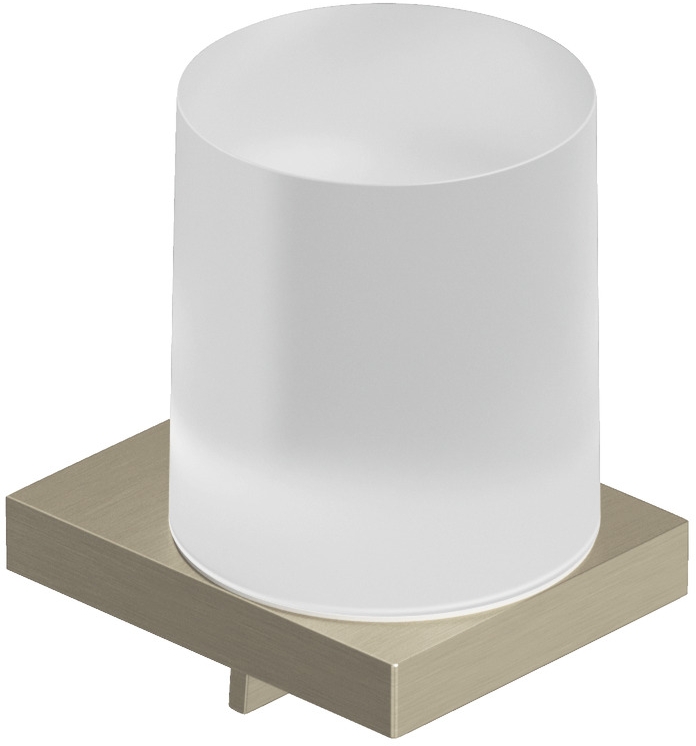 Kludi Vela C dozownik do mydła nikiel szczotkowany-biały mat 31976N5