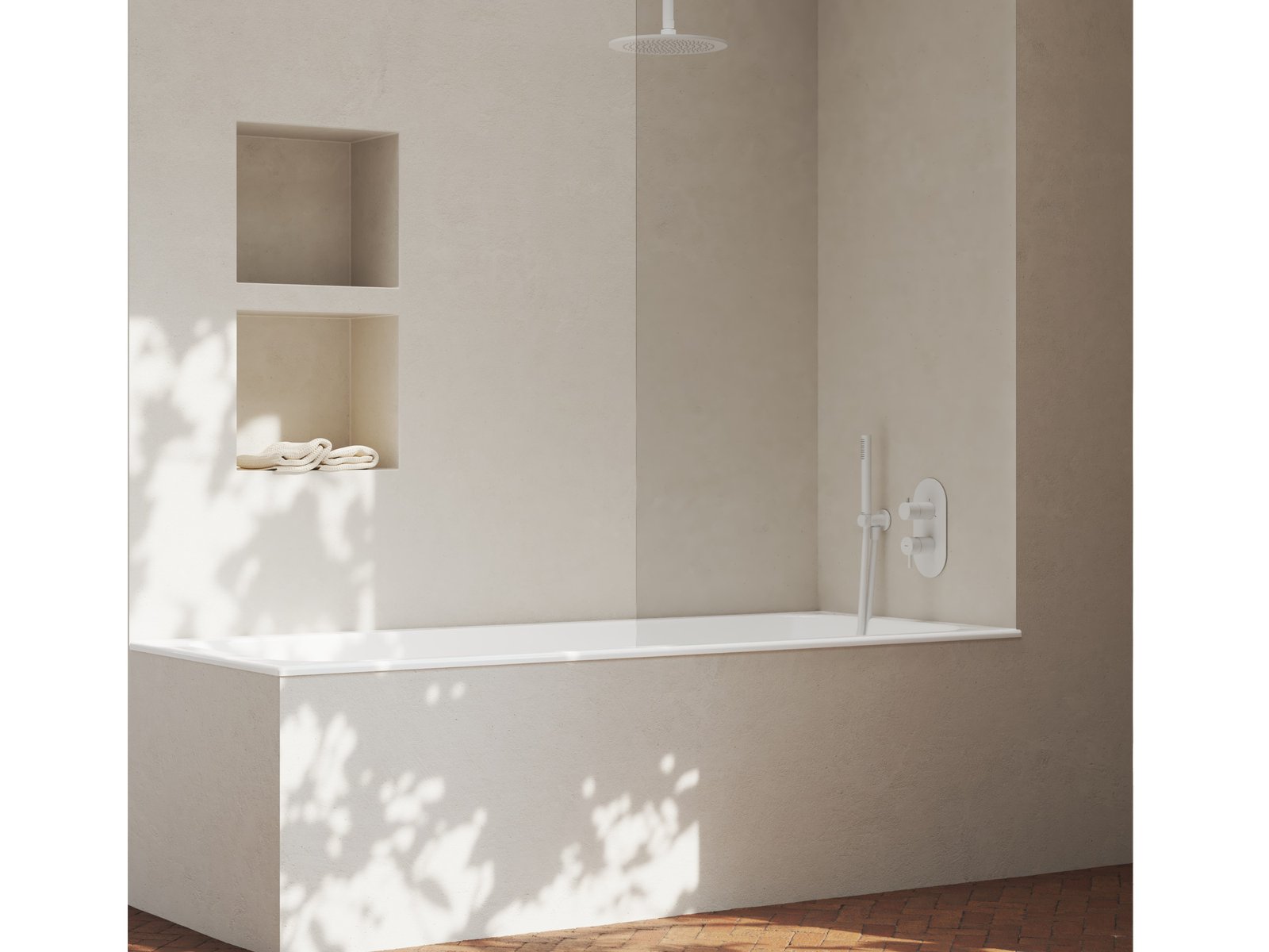 Ravak Espirit bateria wannowo-prysznicowa podtynkowa biały mat X070246