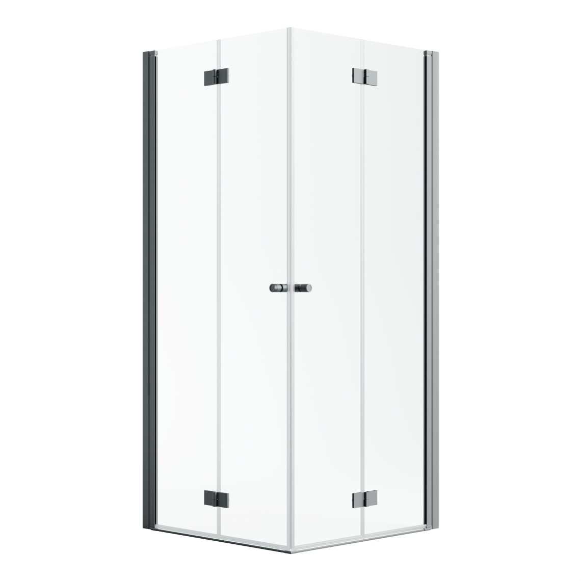 Radaway Nes Brushed Gunmetal KDD B drzwi prysznicowe 80 cm składane brushed gunmetal/szkło przezroczyste 10024080-92-01R