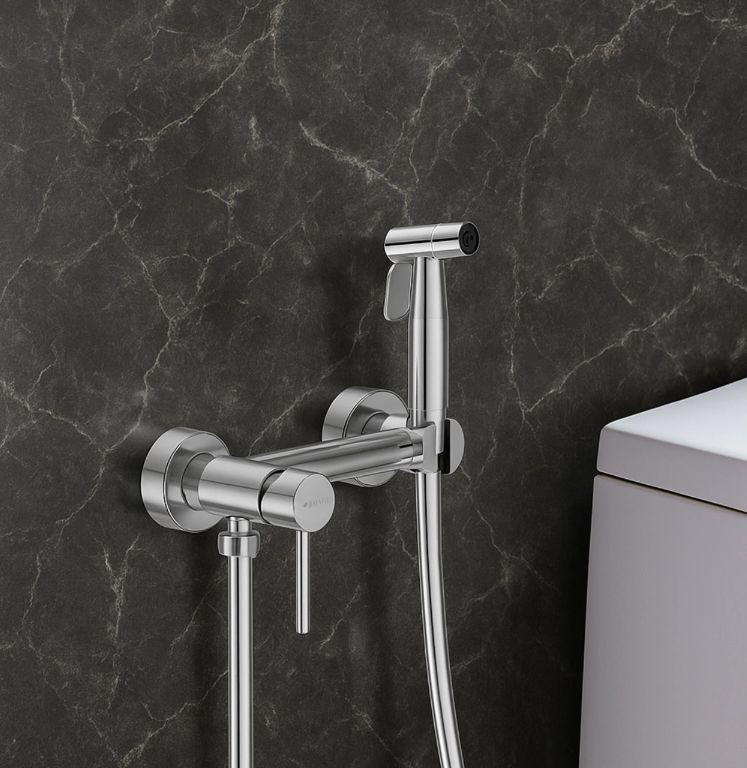 Balneo Cascade bateria bidetowa ścienna inox H0401020608