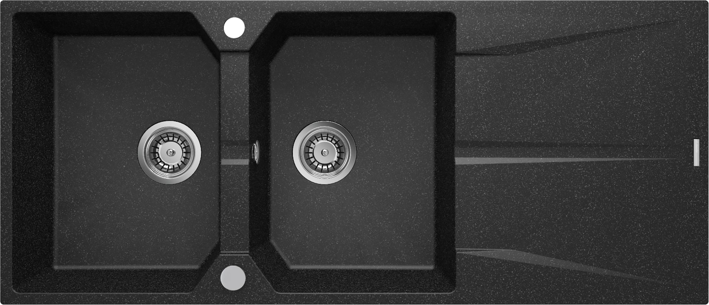 Deante Corio zlewozmywak granitowy 116x50 cm grafit ZRC_2213