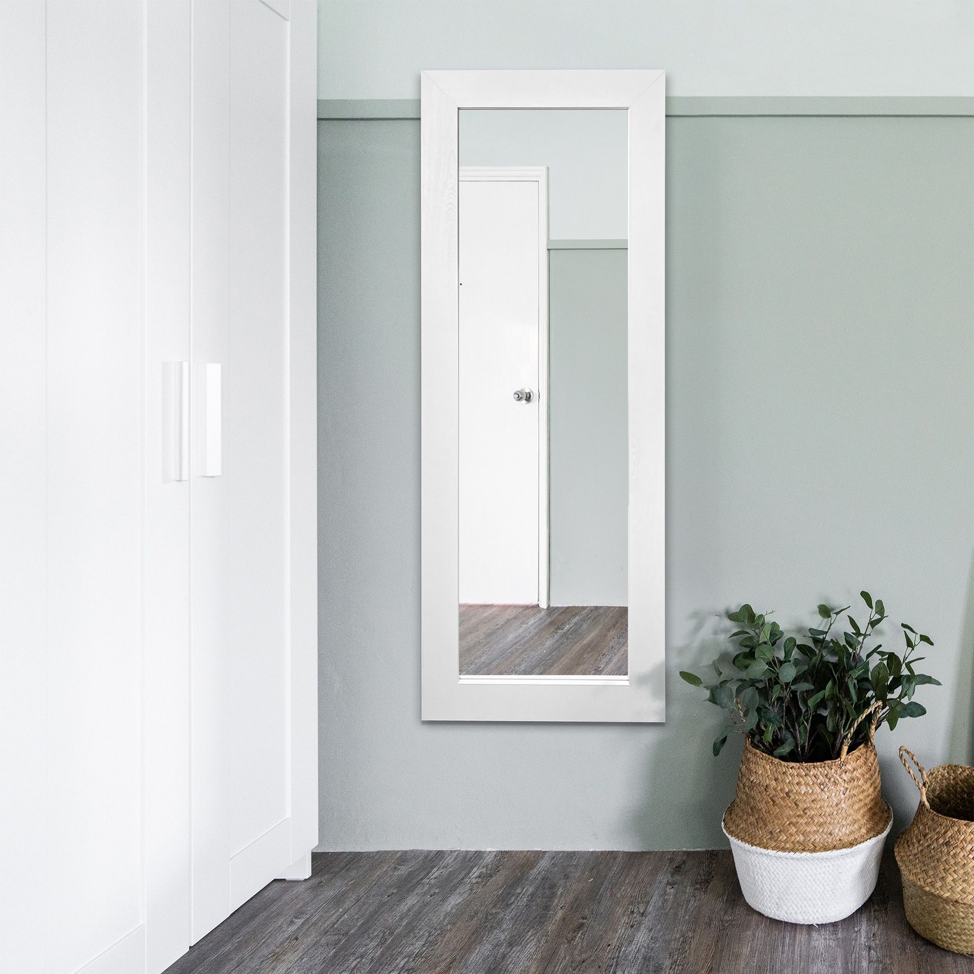 Styler Jyvaskyla lustro 56x148 cm prostokątne biały LU-12405