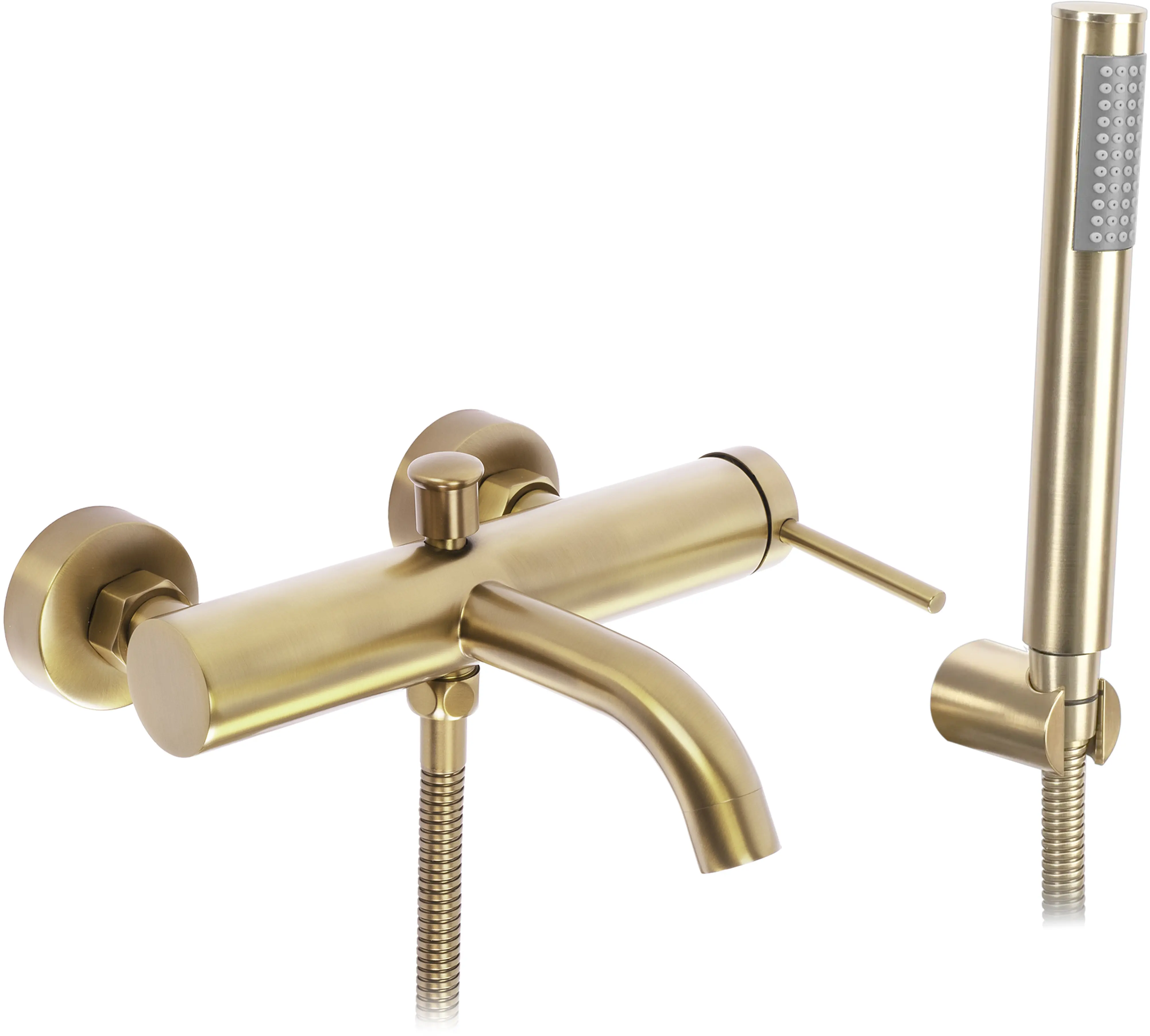 Rea Spot bateria wannowo-prysznicowa ścienna złota szczotkowana REA-B2083