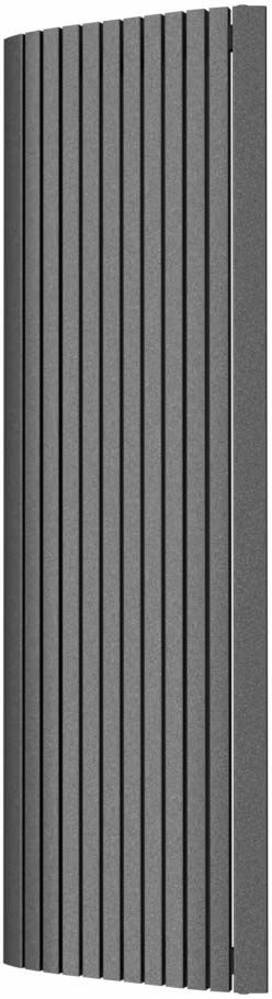 Enix Memfis (MS) grzejnik ozdobny 200x61,5 cm grafit strukturalny MS00615200014P081000