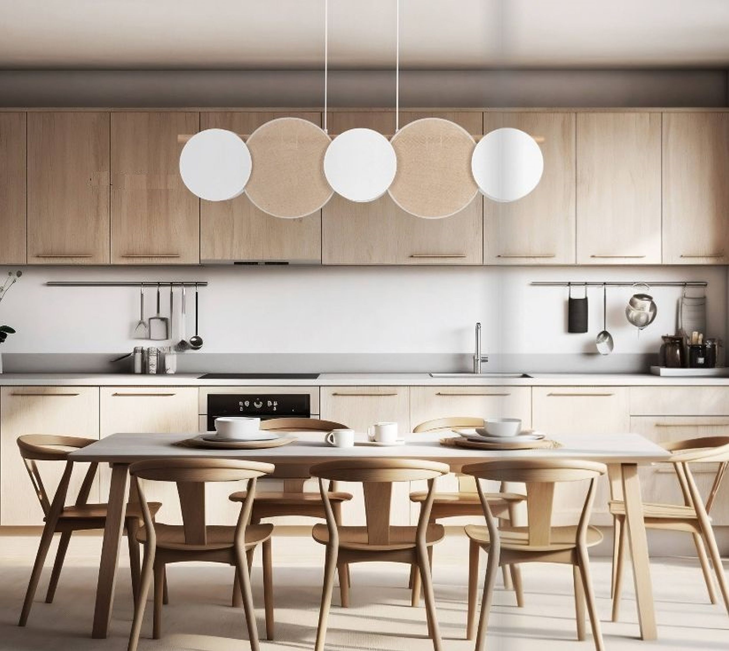 TK Lighting Pulse lampa wisząca 5x15W biały/beżowy 4815