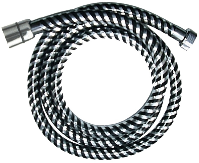 Invena Biflex wąż prysznicowy 150 cm chrom/czarny AW-30-J04