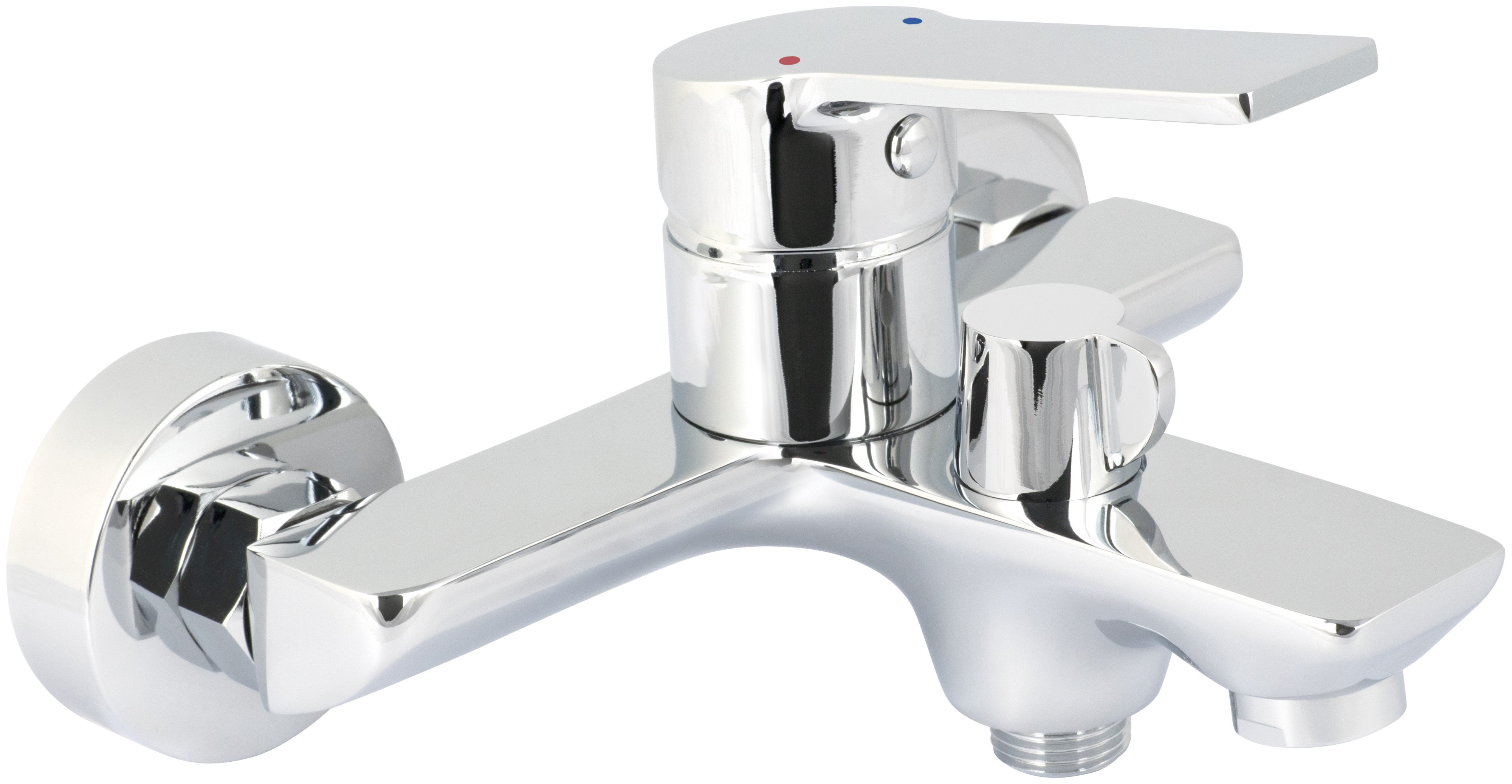 Deante Loco bateria wannowo-prysznicowa ścienna chrom BLC_010M - Wysyłka w 24h