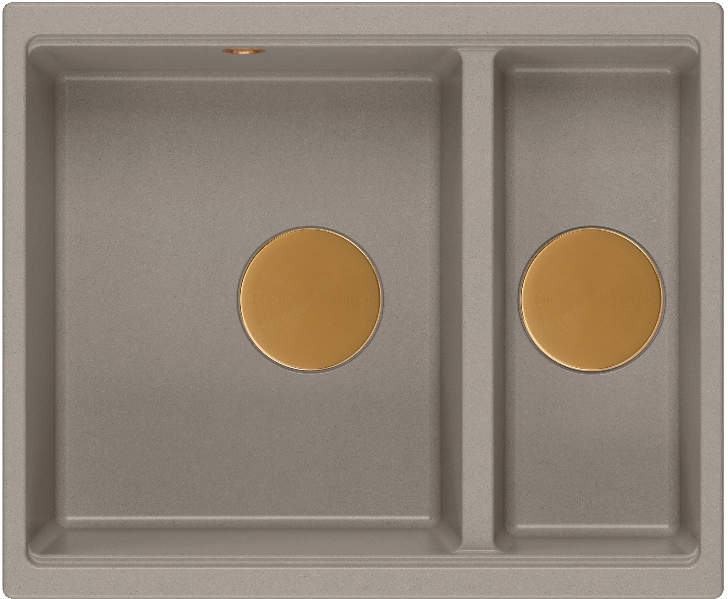 Quadron Logan zlewozmywak GraniteQ 55x46 cm beżowy HCQL5646U4-C1_U