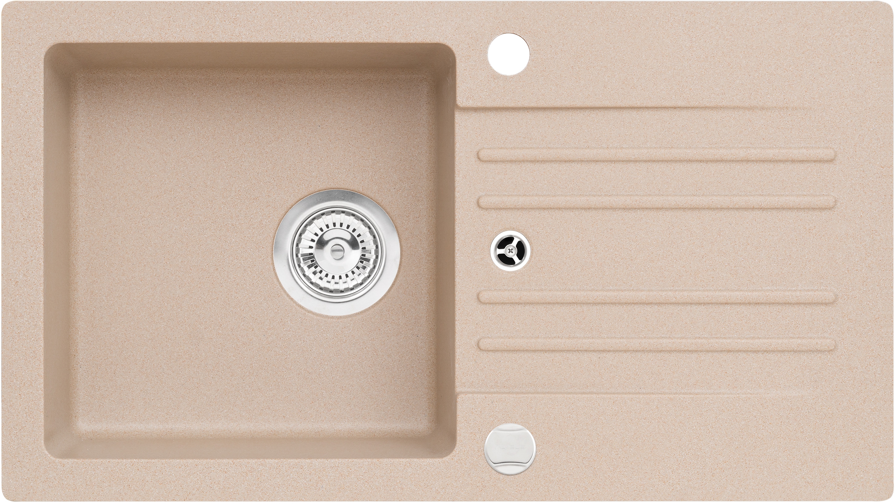 Alveus Foxtrot zlewozmywak granitowy 75x42 cm beżowy 9603255