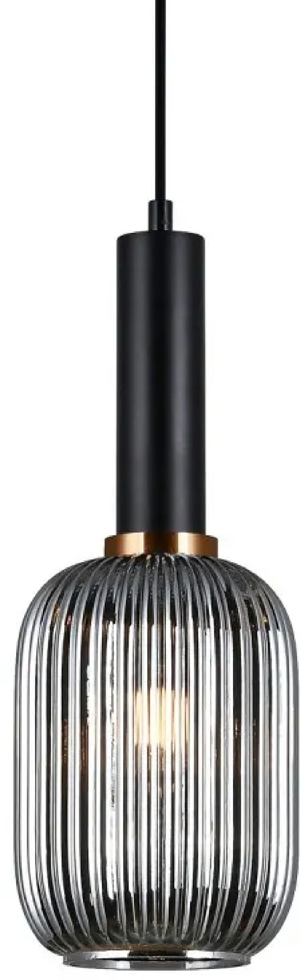 Italux Antiola lampa wisząca 1x40 W czarna PND-5588-1M-BK+SG