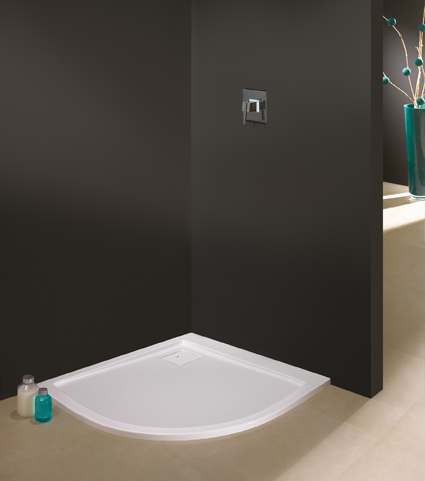 Sanplast Space Line brodzik 90x80 cm półokrągły prawy BP-P/Space biały 615-110-0430-01-000