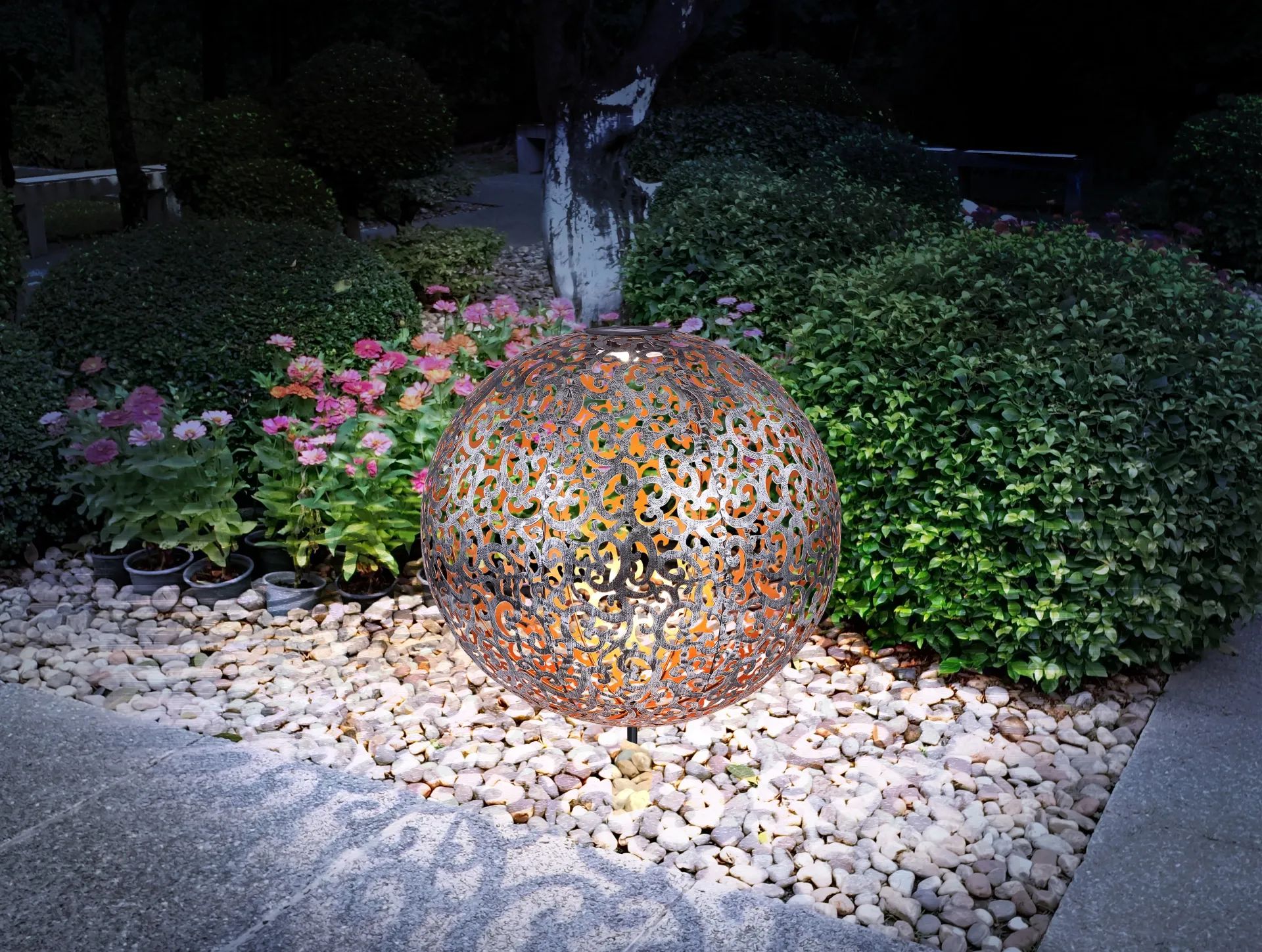 Globo Lighting Solar lampa solarna stojąca 1x0,12 W szara 33745