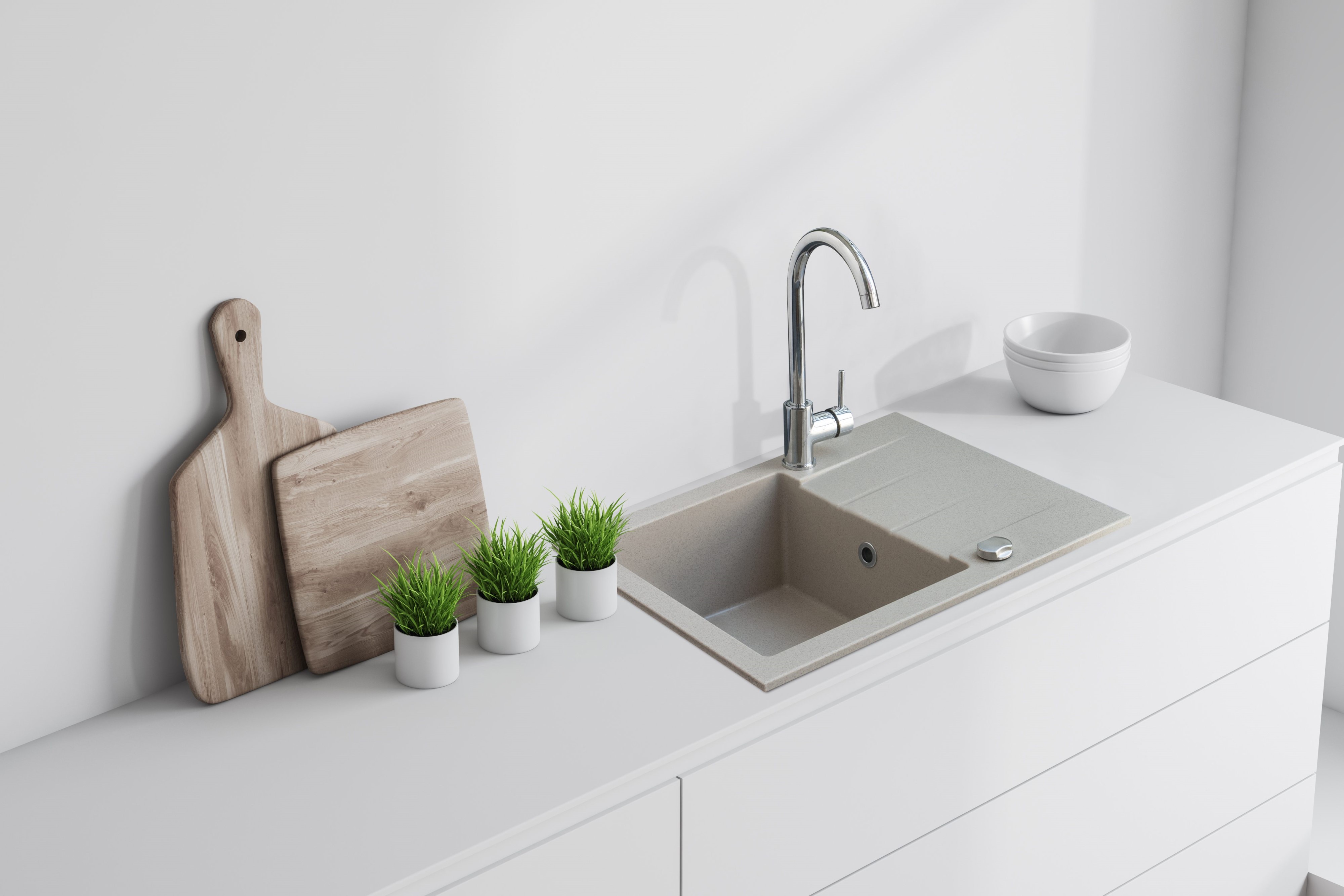 iceBerg Focus zlewozmywak granitowy 76x44 cm piasek ZFS0711